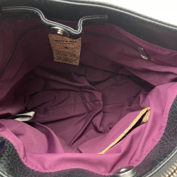 Black Matt & Nat Purse with Silver Hardware. - Picture 3 of 3